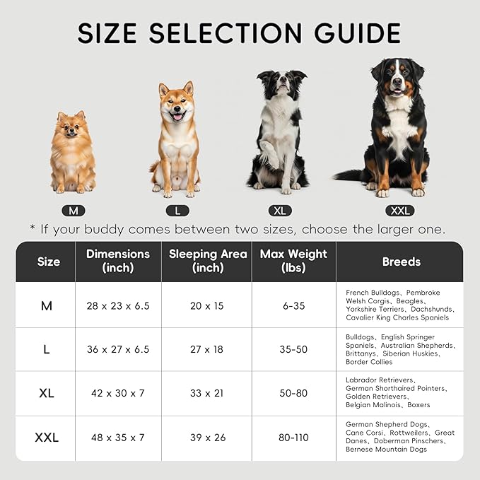 HOMEMATE Dog Bed for Extra Large Dog: 48x35 inch Orthopedic Large Dogs Bed XXL - Image 3