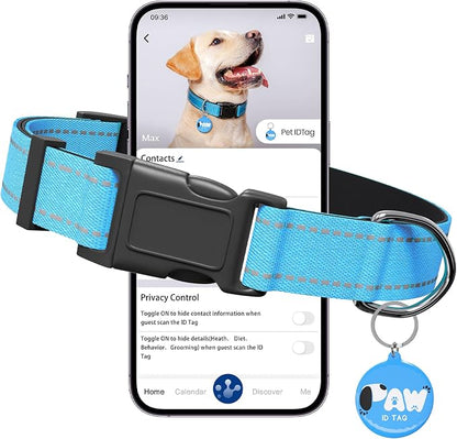 Reflective Dog Collar for Medium Dogs by Pawduct