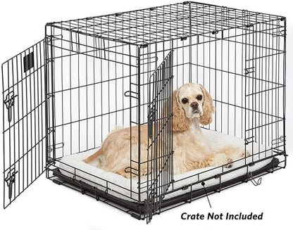 MidWest Homes for Pets QuietTime Dog Bed – White Fleece Bolster, Ultra-Soft and - Image 3