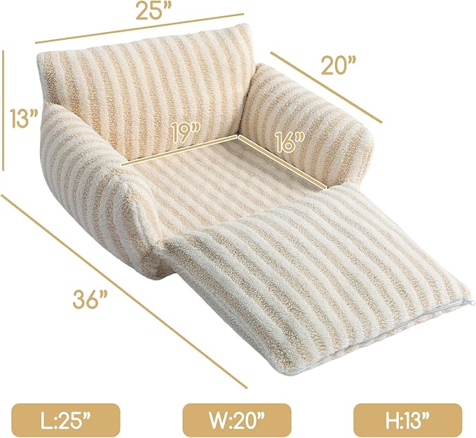 Hollypet Cat Bed Fluffy Plush Mutifuctional Double-Layer Soft Pet Couch - Image 3