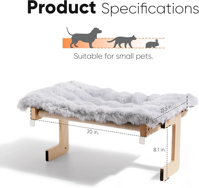FUKUMARU Cat Window Perch, Transformable Cat Hammock - Image 6