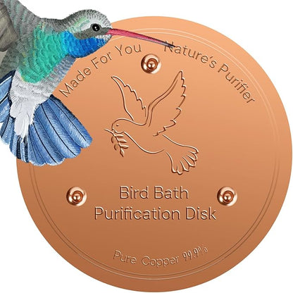 Bird Bath Copper Disc- Reinforced 99.99% Pure Copper Bird Bath Purification by Unknown