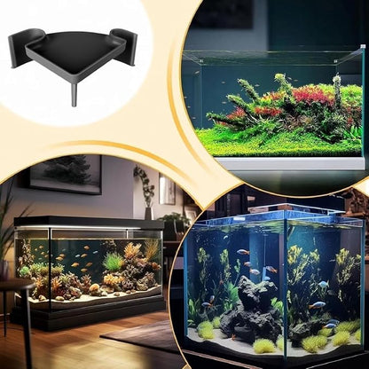 Aquarium Cave Hideout with Viewing Window – Corner Fish Tank Tunnel - Image 4