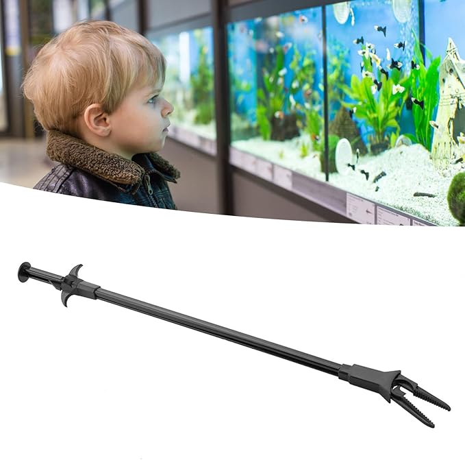 Aquarium Tweezer, 19.7 inch Aquarium Tongs, Water Plants Algae Plastic Clamp by TITA-DONG