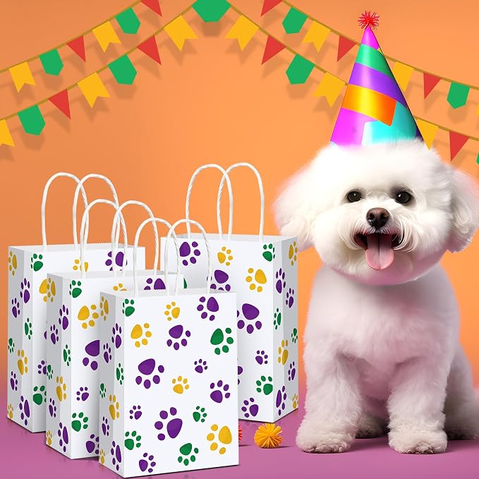 Blulu 20 Pcs Puppy Dog Paw Gift Bags - Image 5