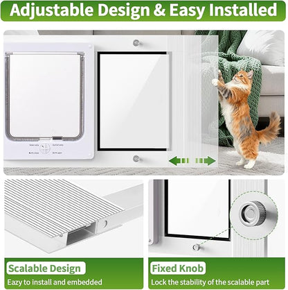 Aluminum Frame Cat Door for Window - Image 3