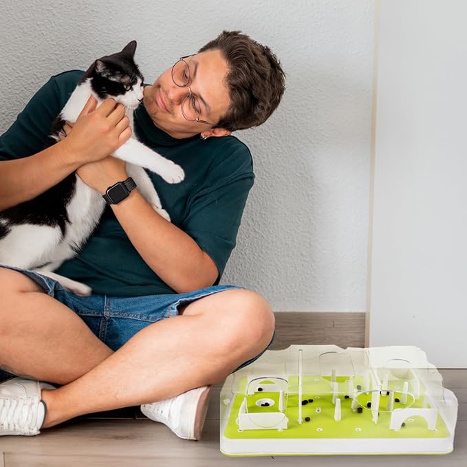 ALL FOR PAWS Interactive Cat Puzzle Feeder & Slow Feed Toy – Mental Stimulation - Image 10