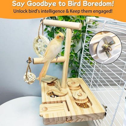 Bird Foraging Toys Parrot Enrichment Puzzle Toy Bird Playground Exploring - Image 4