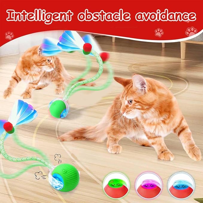 2 PCS Interactive Cat Toy Rolling Ball - Image 4