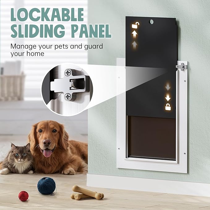 3-Flap Insulated Aluminum Doggy Door - Image 5