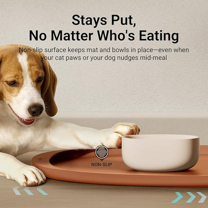 DownyPaws Dog Food Mats for Floors Waterproof, BPA Free Silicone Dog Bowl Mat - Image 7