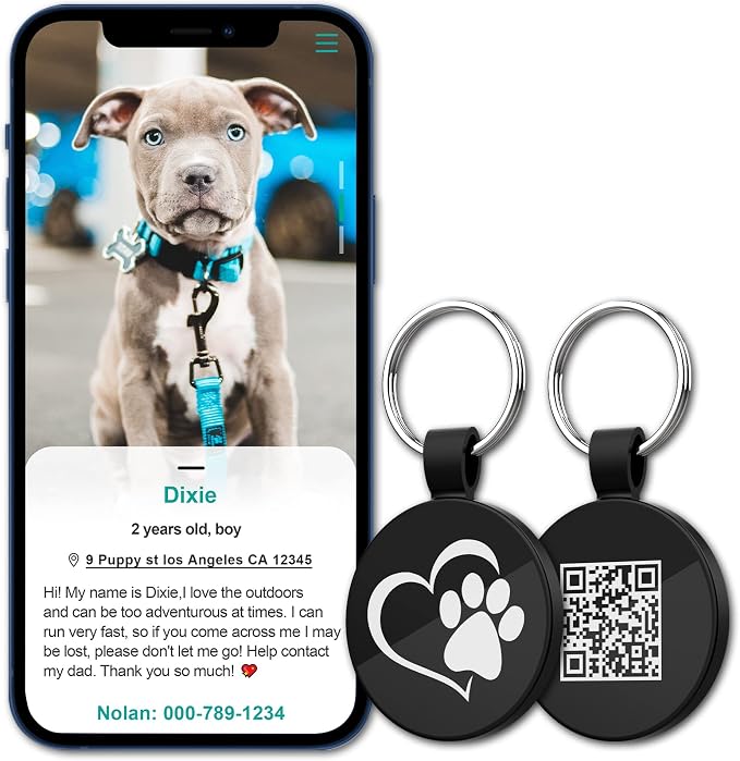 MYLUCKYTAG QR Code Pet ID | Personalized Dog & Cat Collar Tag | Online Profile - Image 5