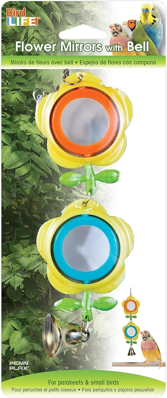 Penn-Plax Bird Life Two Flower Mirror by Penn-Plax