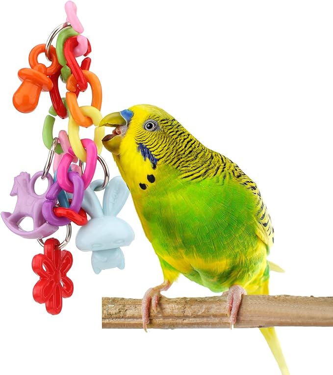 Hypeety Bird Parrot Foot Toy Chewing Swing Bite Toy Plastic Parrot Toys Bird by Hypeety
