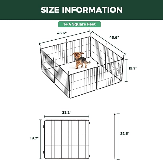 FXW MiniPaws Unleashed Dog Playpen, Expandable & Portable Design - Image 6