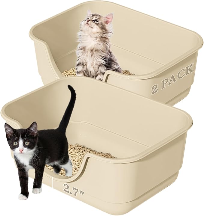 2 Pack Low Entry Small Litter Box by Unknown