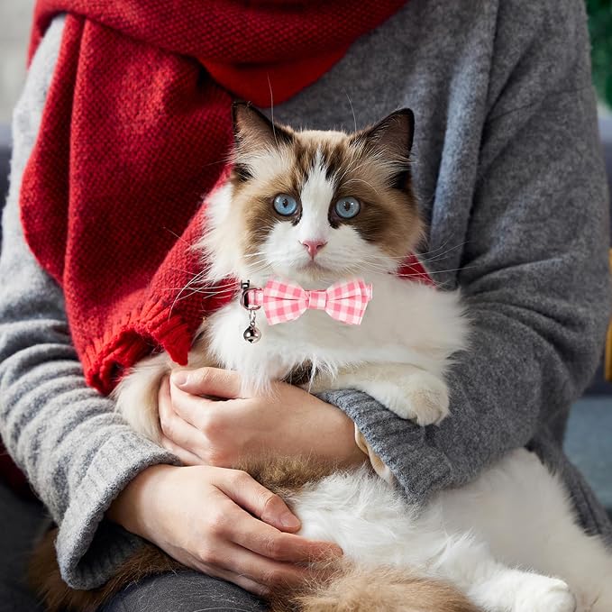 Sliverdew 2 Pcs Kitten Bow Tie Collar - Image 4
