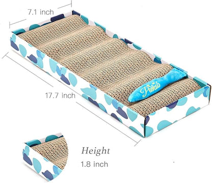 PEEKAB Cat Scratcher Cardboard Reversible Cat Scratch pad Kitty Corrugated - Image 5