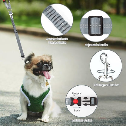 BWOGUE Pet Dog Cat Seat Belt Reflective Car Dog Headrest Restraint Leash - Image 4