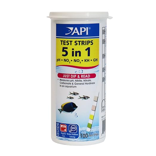 API 5-IN-1 TEST STRIPS Freshwater and Saltwater Aquarium Test Strips 100-Count by API