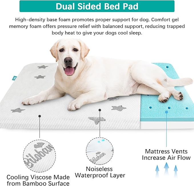 Biloban Waterproof Dog Beds for Dogs, Washable Mat Pad, Memory Foam Dog Beds & - Image 6