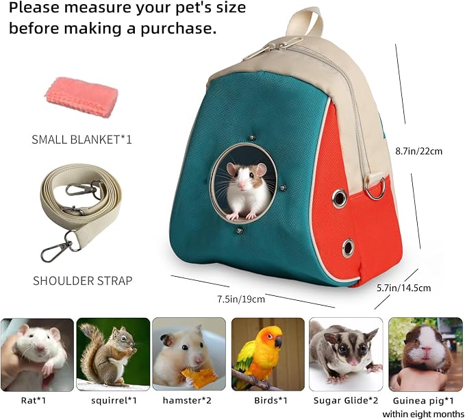 Small pet Carrier with Breathable Design Featuring Shoulder Straps and - Image 3