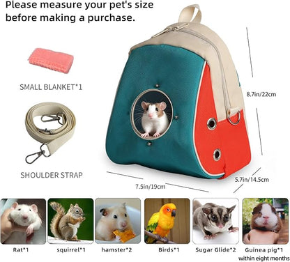 Small pet Carrier with Breathable Design Featuring Shoulder Straps and - Image 3