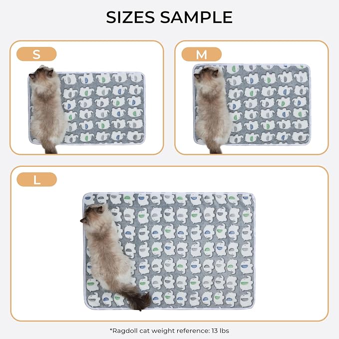 1 Pack 3 Blankets Super Soft Fluffy Premium Cute Elephant Pattern Pet Blanket - Image 3