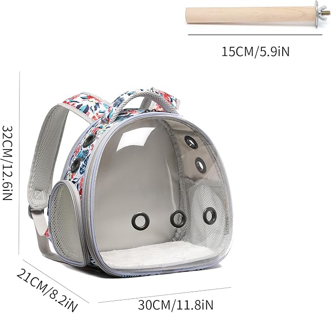 Portable Travel pet Backpack Carrier Hamster Bag Guinea Pig Bird Small Dog cat - Image 2