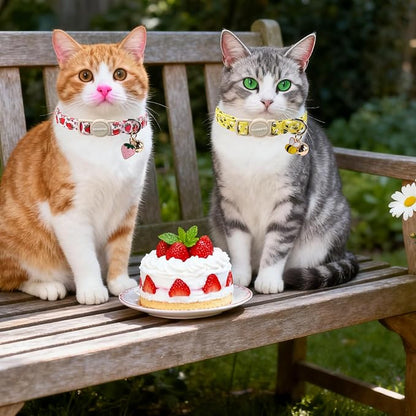 2 Pack Bee Cat Collars Breakaway - Image 5