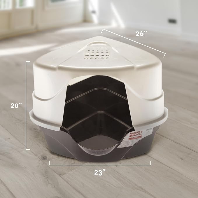 Nature’s Miracle Hooded Corner Litter Box, - Image 8