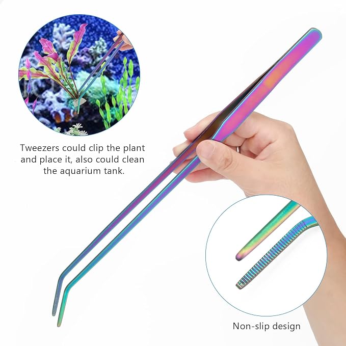Aquarium Aquascape Tools Kit 15 in, 4in1 Anti-Rust Aquatic Plant Aquascaping - Image 5