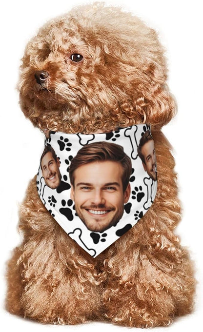 Custom Dog Bandana for Cat Dog Pet Add Your Design Personalized Neckwear - Image 4