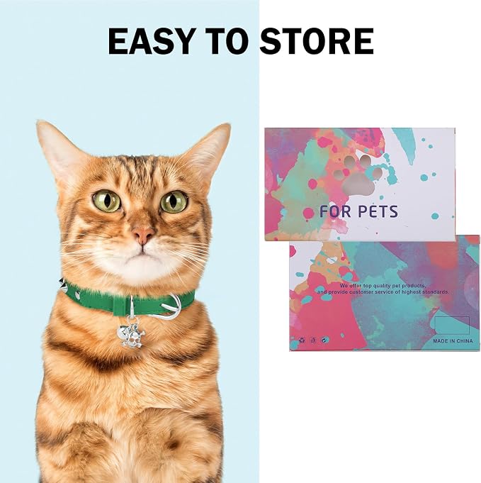 Leather Cat Collars for Boy Girl Cats - Image 6