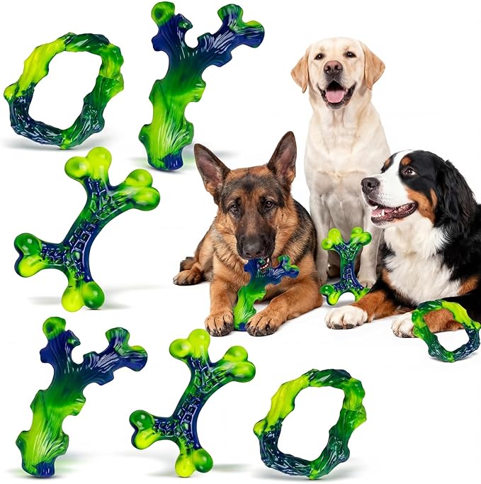 9-Pack Durable Dog Toys for Large Dogs: Durable Chew Toys for Large Breed by Frienhund