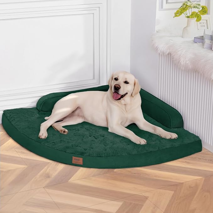 Large Orthopedic Dog Bed with Sides XXL Dog Beds with Removable Washable Cover by Mekiy