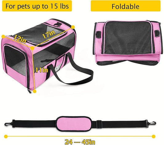 Refrze Pet Carrier Airline Approved, Cat Carriers - Image 2