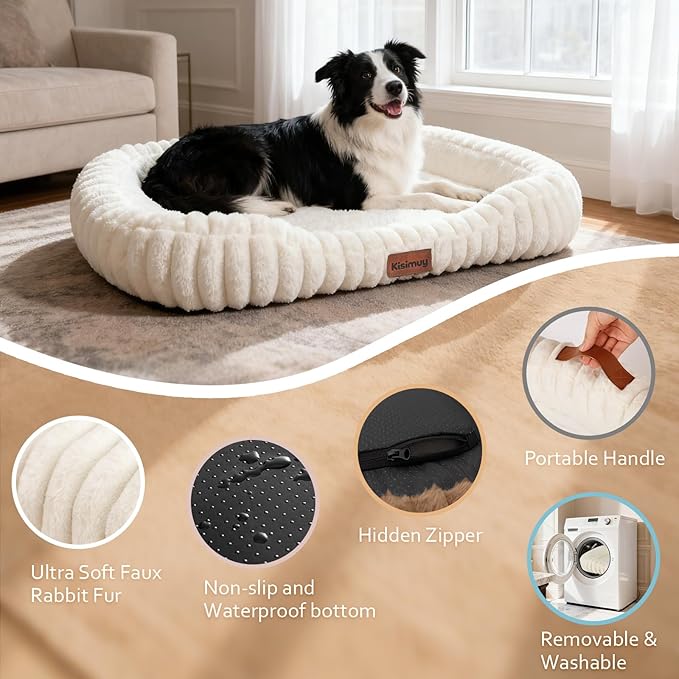 Dog Bed for Large Dogs – Comfort-Sided Calming Pet Bed - Image 6