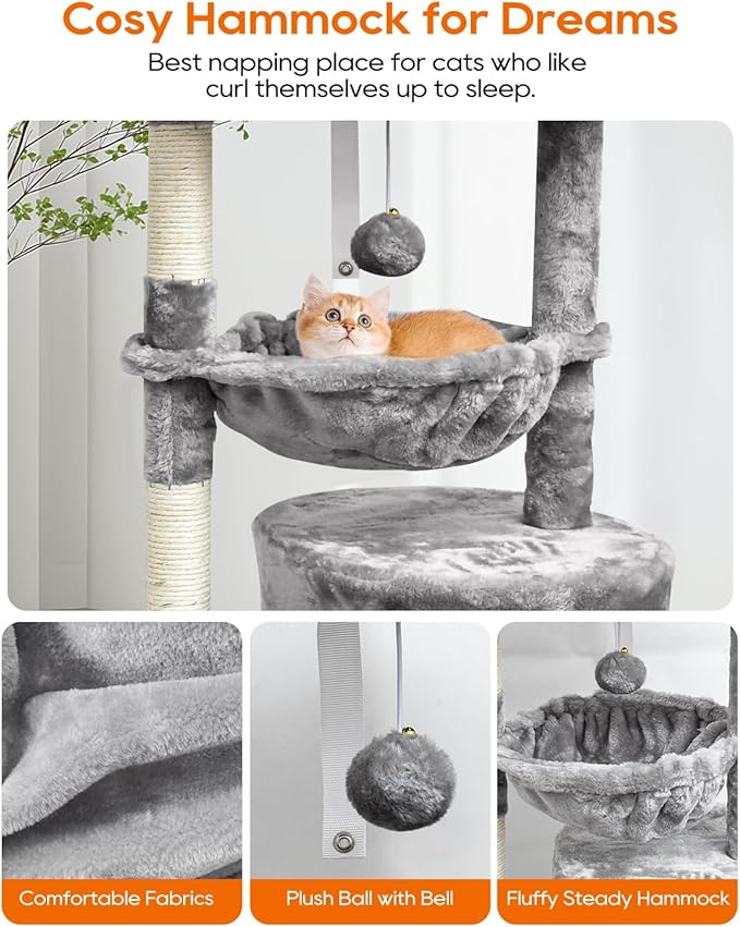SYANDLVY Small Cat Tree for Indoor Cats, Activity Cat Tower - Image 4