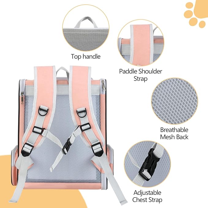 Cat Backpack Carrier Large Pet Backpack - Image 4