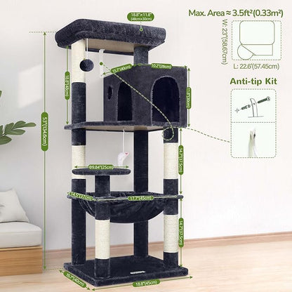 Globlazer Cat Tree Tower with Scratching Post - Image 6