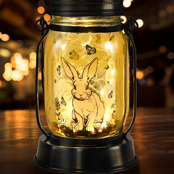 kyoryuger Bunny Gifts for Women/Men Bunny Lovers Solar Lantern Mom Birthday - Image 8