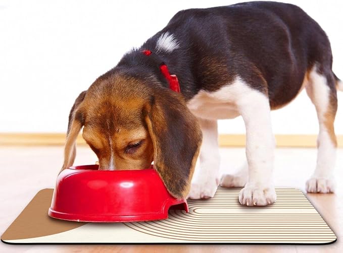 Dog Food Mats for Floors Waterproof, Cat Water Bowl Mats Pet Feeding Absorbent - Image 6