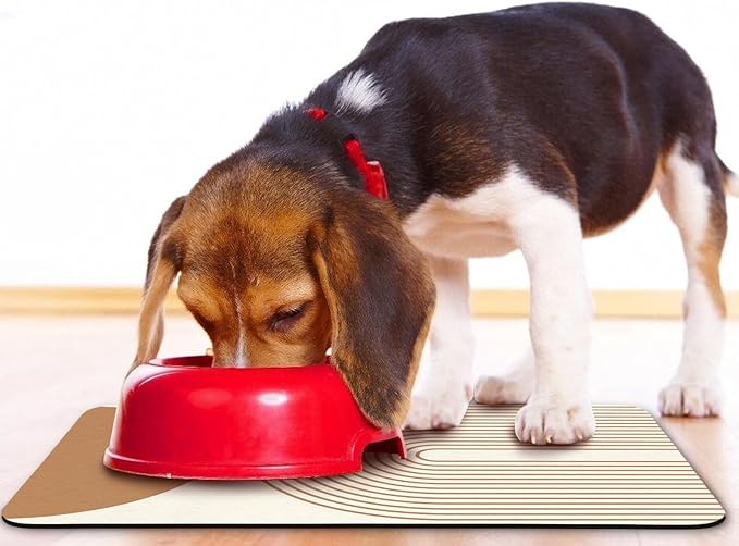 Dog Food Mats for Floors Waterproof, Cat Water Bowl Mats Pet Feeding Absorbent - Image 6