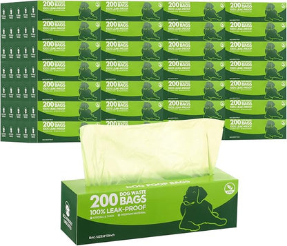 Sherr 20 Boxed Rolls 4000 Counts Dog Poop Bags Bulk Leak Proof Dog Waste Bags by Sherr
