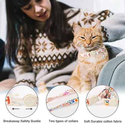 ARING PET 2 Pack Cat Collars-Cute Breakaway Cat Collar - Image 2