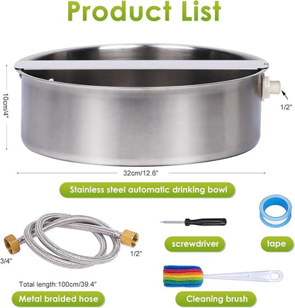 Automatic Dog Water Bowl Dispenser Large Breed Outdoor Pet Water Fountain Pet - Image 7