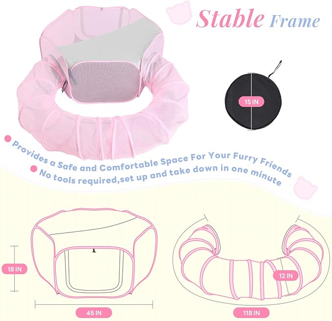 Outdoor Cat Enclosure, Portable Catio Playground - Image 5