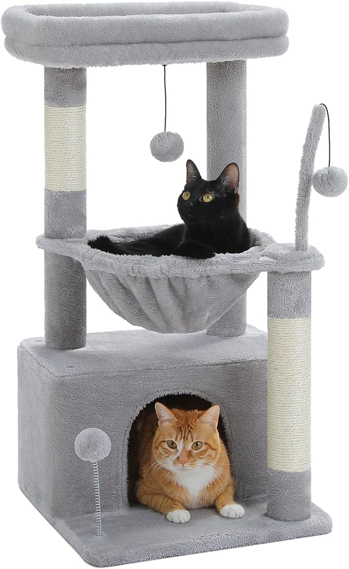 PEQULTI 4-in-1 Cat Tree, Scratching Post by PEQULTI
