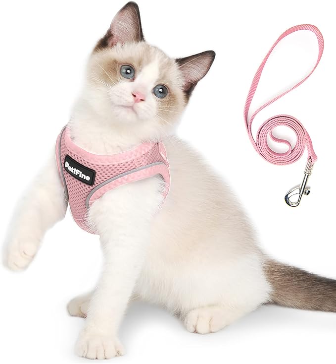 PetiFine Extra Small Step in Dog Harness and Leash Set, Cat Harness and Leash by PetiFine
